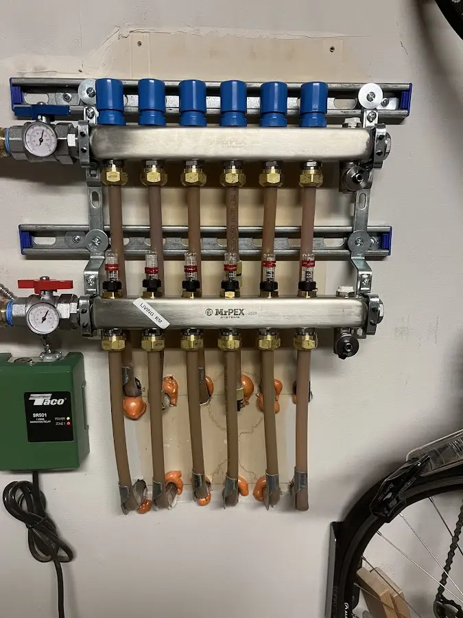 Plumber performing Leak Detection at a residential property in Big Flats